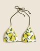 Perfect string bikini top in limoncello