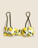 Balconette underwire bikini top in limoncello