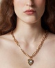 Crystal heart pendant necklace