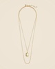 Layered pearl pendant necklace
