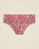 High-rise full-coverage bikini bottom in Liberty® Eliza's Red fabric