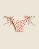 String hipster bikini bottom in red dot print