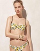 Balconette underwire bikini top in limoncello