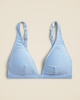 Wide-strap bikini top in seersucker