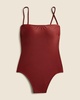 Squareneck one-piece swimsuit