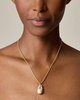 Pearl and crystal pendant necklace