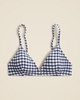 French bikini top in gingham