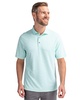 Big & Tall Virtue Eco Pique Botanical Print Recycled Polo Shirt