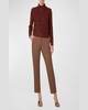 Mock-Neck Sequin Wool-Cashmere Sweater
