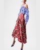 Poppy-Print Halter Off-The-Shoulder Top