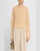 Ribbed Wool-Cashmere Crewneck Sweater
