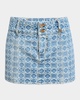 MA Quad Denim Jacquard Mini Skirt