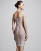 Sleeveless Beaded Stretch Mikado Gown