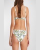 Daffodil-Print Judy Bikini Top (D-DD Cup)