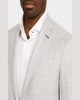 Men's Wool-Blend Tic Suit
