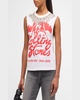 Micah Embellished Graphic Muscle Tank 