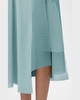 Asymmetric Sleeveless Pleat Techno Midi Dress