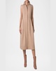 Sleeveless Cotton Midi Shirtdress