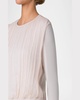 Crinkle Silk Chiffon Knit Sweater