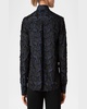 3D Star Embroidered Taffeta Blouse