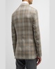 Men's Cashmere Plaid Sport Coat