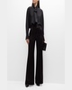Dylan High-Rise Wide-Leg Satin Pants 