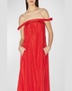 Brigitte Bow Off-The-Shoulder Gown
