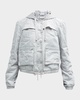 Skyfall Camo-Print Aviator Jacket