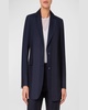 Alvina Blackwatch Seersucker Blazer Jacket