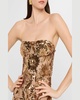 Dahlia Strapless Floral Sequin Column Gown