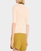 Fisher Pleated Button-Front Top
