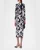 Flower Midi Pencil Skirt