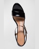 Patent  Ankle-Strap Platform Sandals