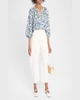 Mitte Floral-Print Linen Top