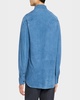 Men's Suede Snap-Front Western Shirt