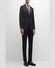 Men's Super 130s Wool Micro-Check Suit