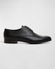 Men's Saffiano Leather Lace-Ups