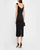 Sleeveless Stretch Mikado Midi Dress