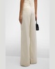 Alfie Pinstripe Wide-Leg Pants