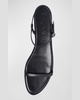 Nettie Leather Ankle-Strap Sandals