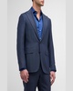 Men's Textured Super 130s Wool Suit