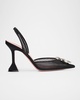Begum Mesh Ornament Slingback Pumps