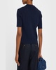 Pointelle & Ribbed Knit Top