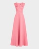 Sleeveless Shimmer Jacquard Ballgown