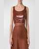 Sequined Scoop-Neck Tank Top