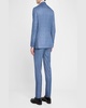 Men's Wool-Silk Windowpane Suit