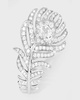 White Gold Serpent Boheme Extra-Small and Small Diamond Ring, Size 52