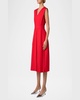 V-Neck Sleeveless Linen Dress