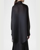 Oversized Button Down Silk Organza Blouse