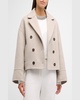 Couture Wool Short Peacoat